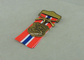 Zinc Alloy Military Awards Medals , 3D Die Casting Short Ribbon Medallions